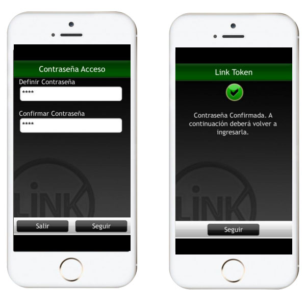 Activar Link Token en teléfono celular