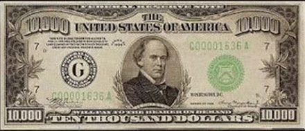 Billete 10.000 dólares
